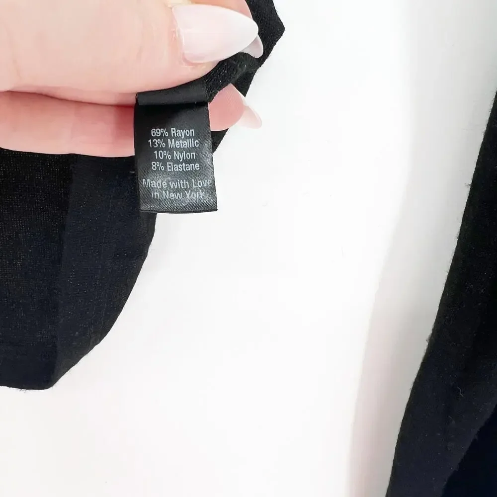 Eros Sparkle‎ Mock Neck Classic Pullover S Black - Picture 7 of 7